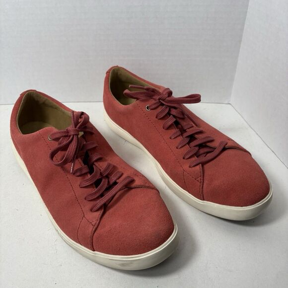 Cole Haan Grand Sneakers Womens Size 11 B Crosscourt II Salmon‎ Orange Canvas C1 - Picture 1 of 9